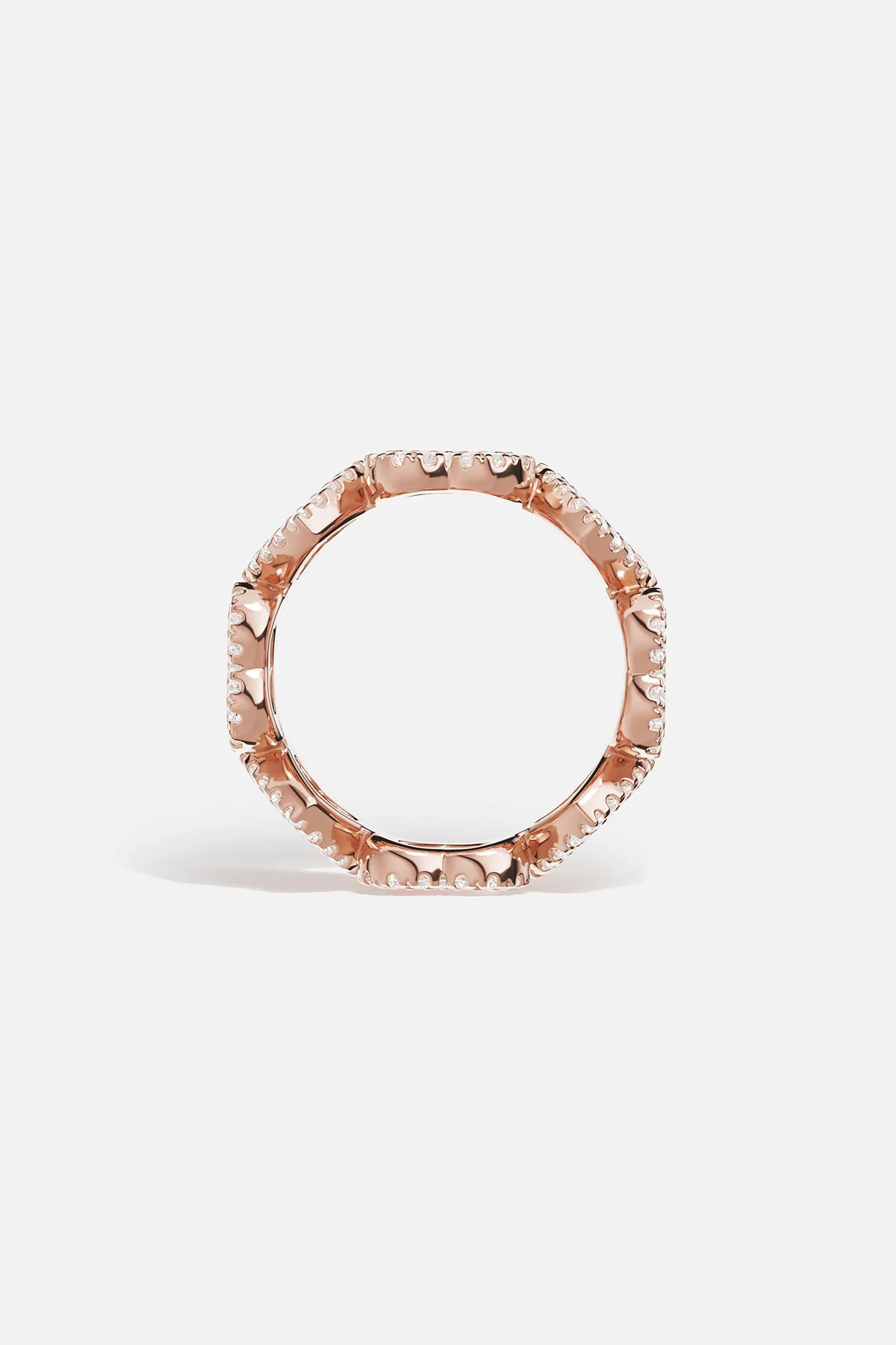 Bague Cœurs Nacre Rose - Image 3