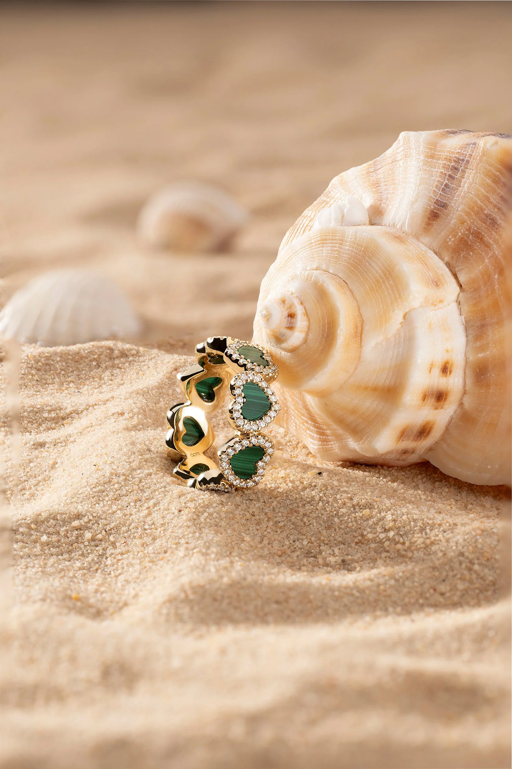 Bague Cœur Malachite - Image 3