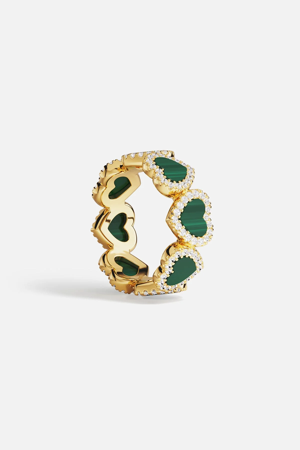 Bague Cœur Malachite - Image 5