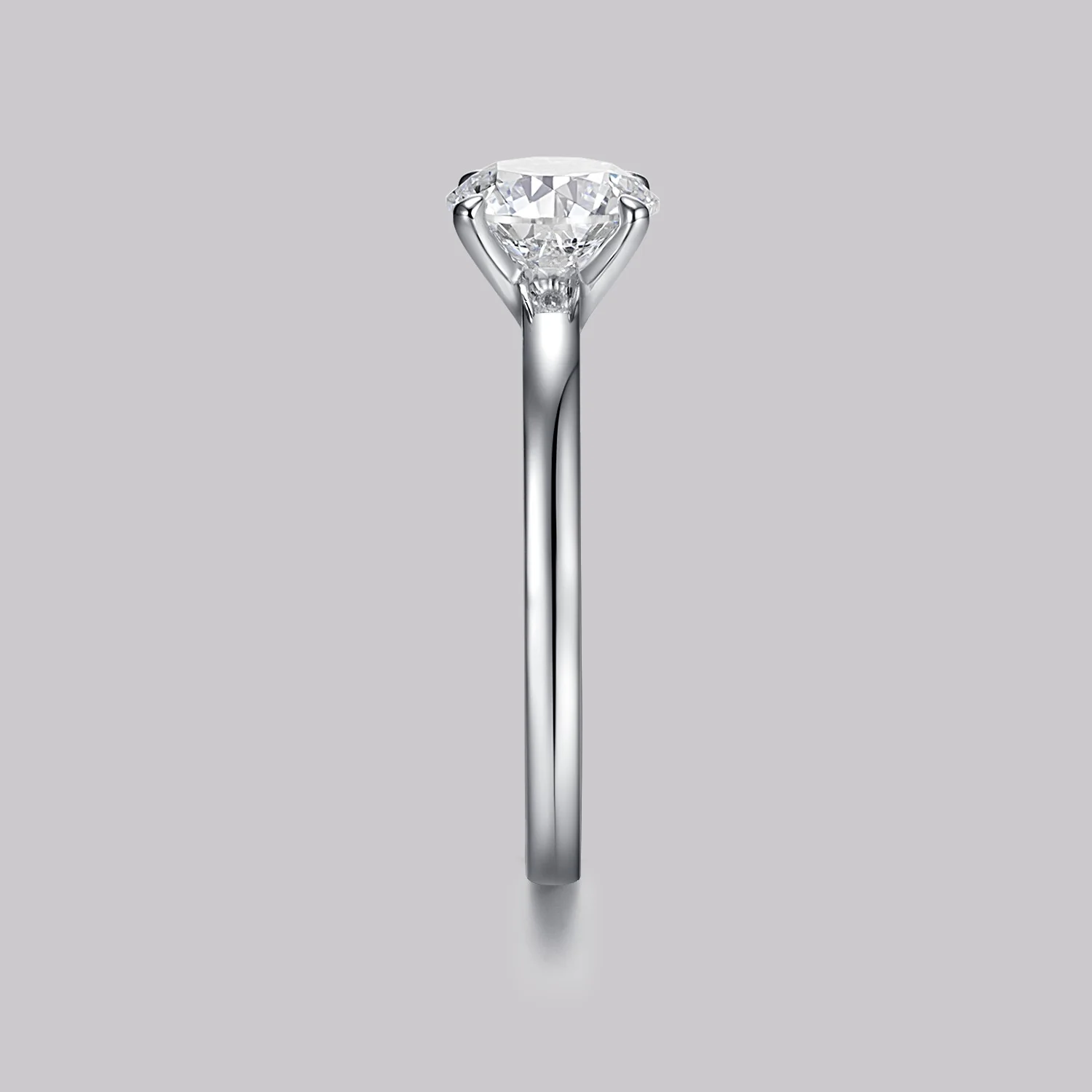 Bague Solitaire Rond (1ct) Or 18 Carats - Image 3
