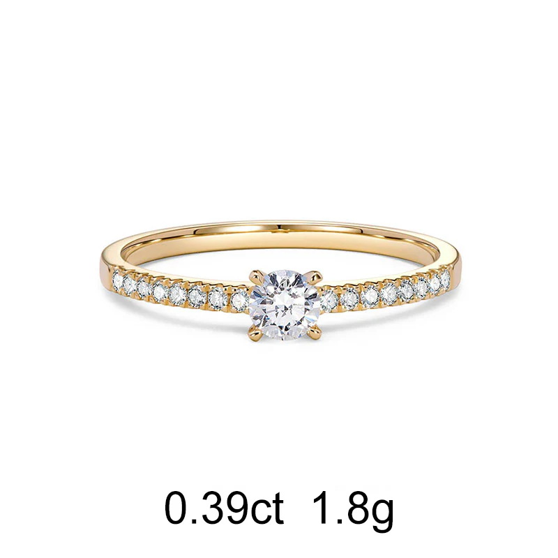 Bague Pavé Rond (0.39ct) Or 18 Carats - Image 3
