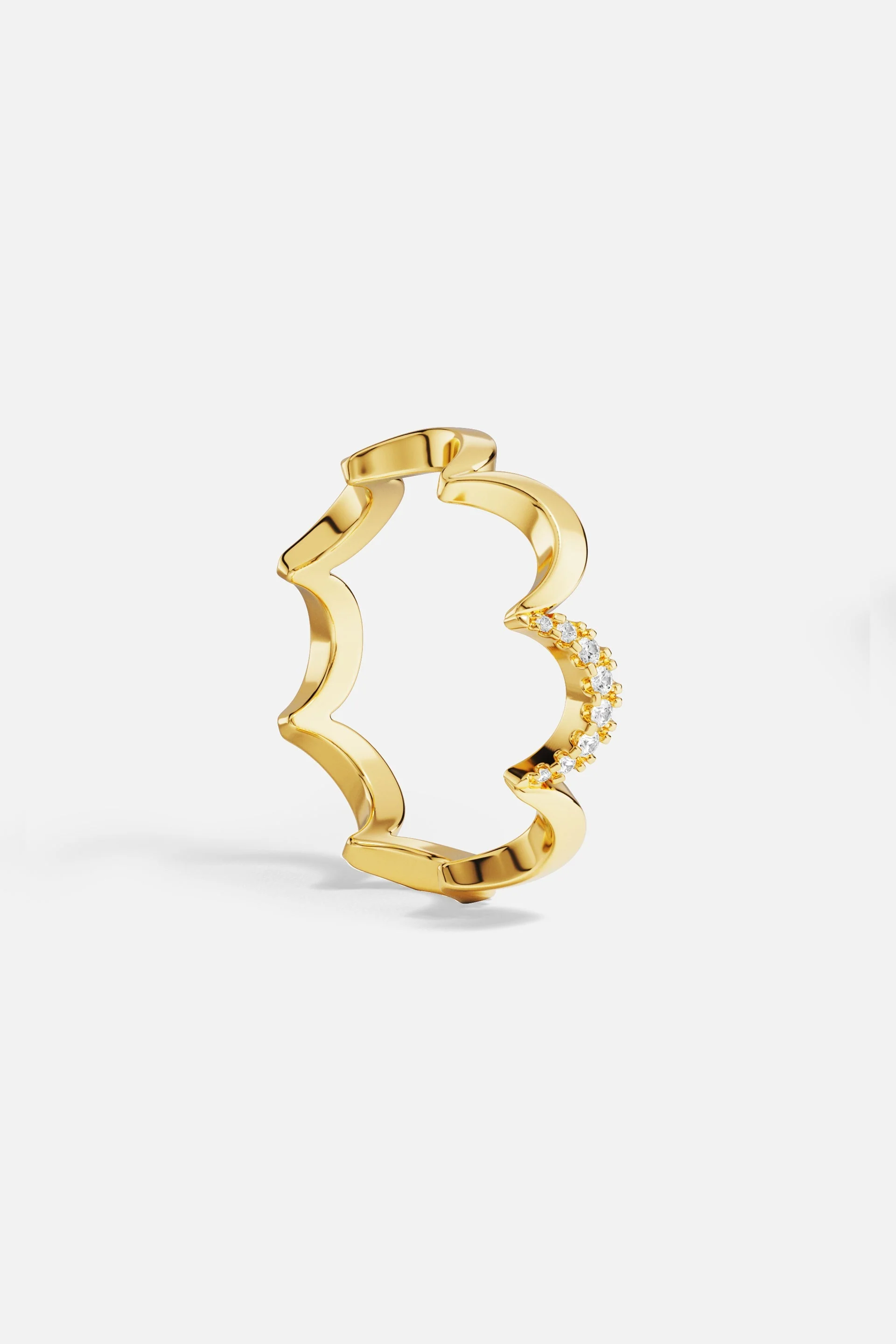 Bague Wavy Or Jaune - Image 3