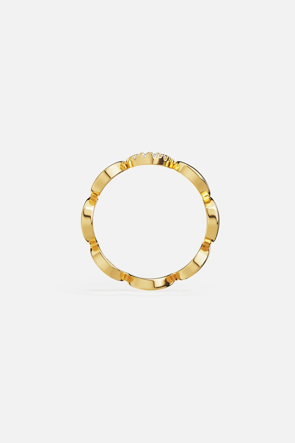 Bague Wavy Or Jaune - Image 4