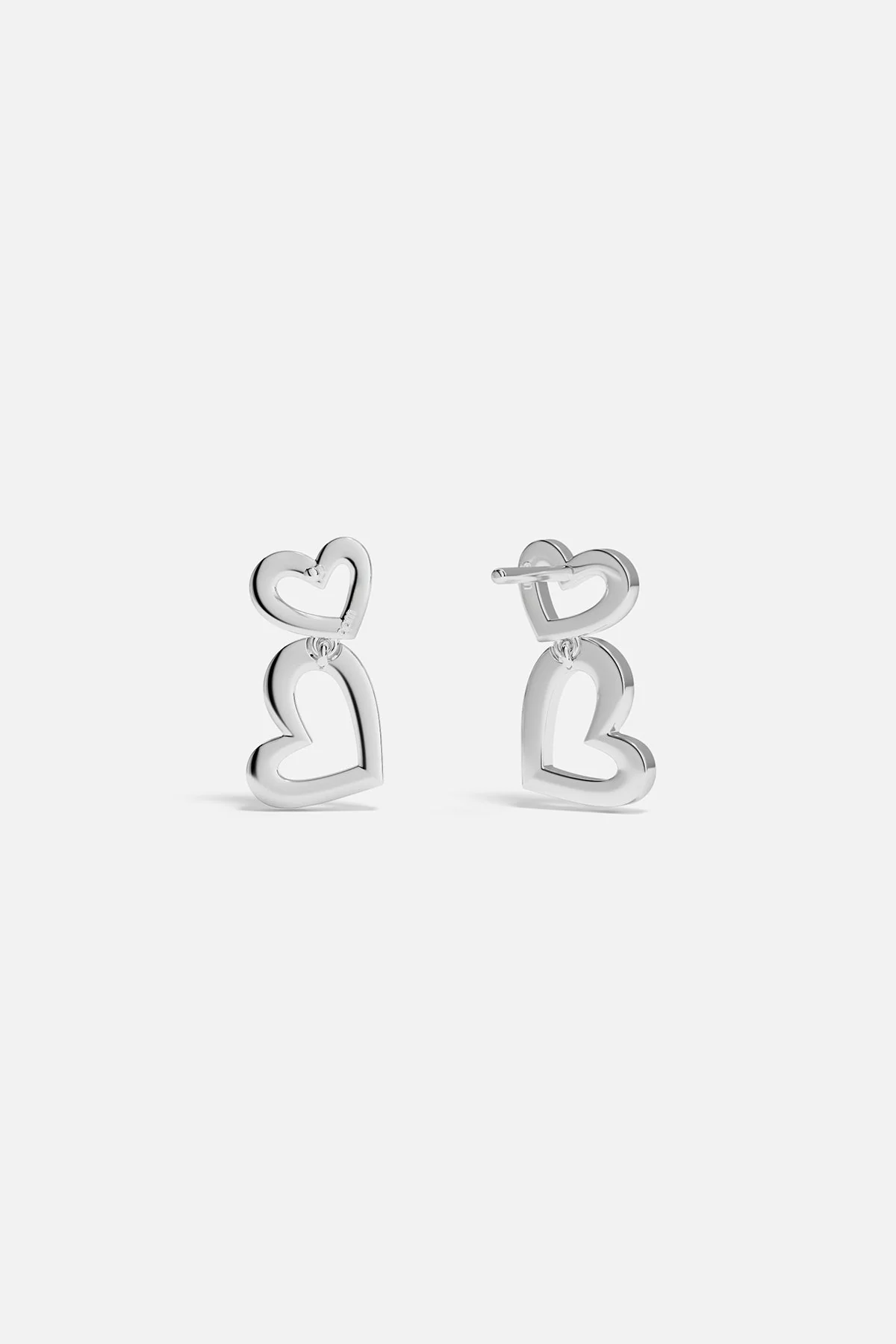 Boucles d'Oreilles double Cœurs - Image 5