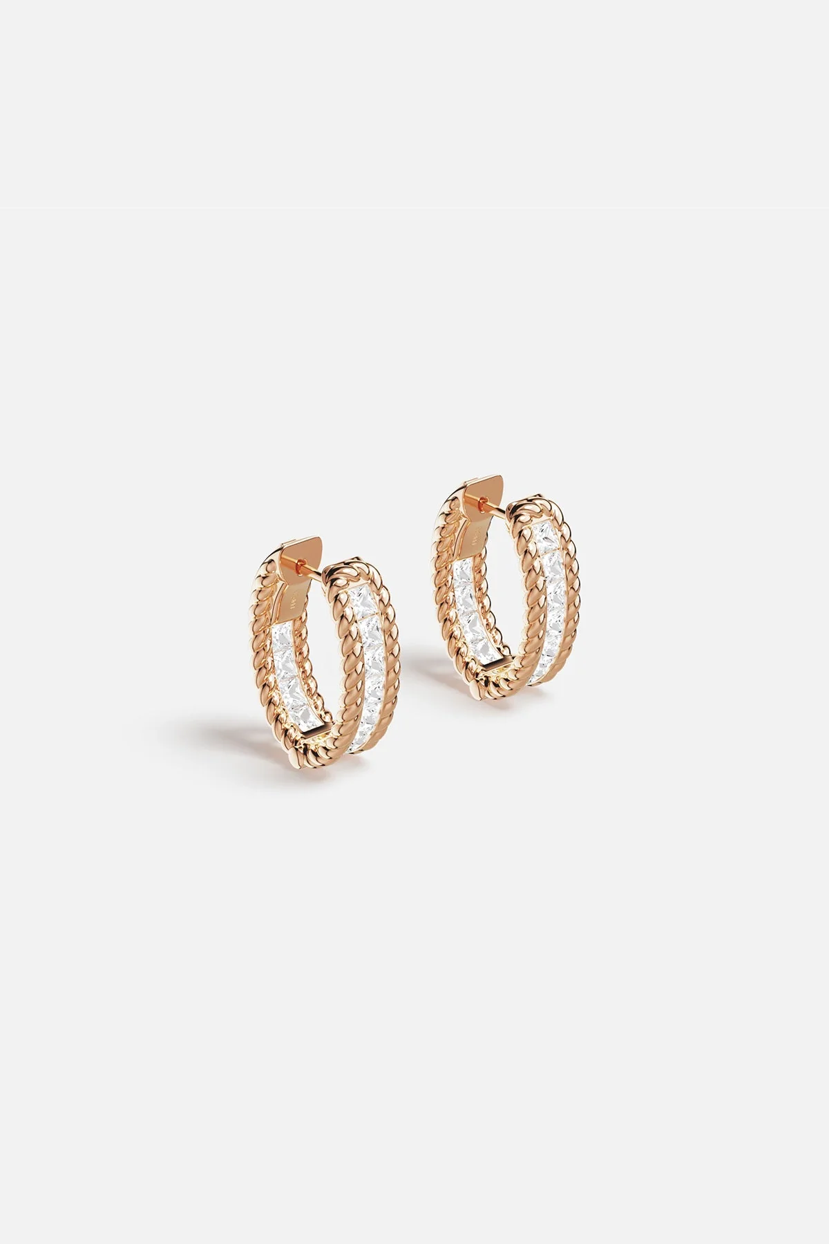 Créoles Torsade Pavé - Image 3